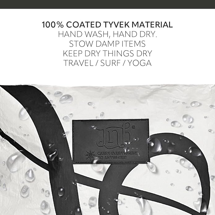 100% Coated Tyvek Material, Beach Pouch, Waterproof Pouch for Beach, Makeup Pouch, Wet Dry Bag,Clutch