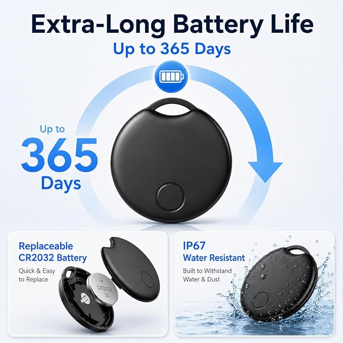 2026 Tracker Smart Tags for iOS and Android,Dual System Android Tracker Tags Bluetooth Key Finder Compatible with iOS and Android for Keys, Luggage and More