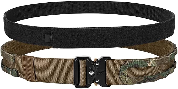 KRYDEX Quick Release Rigger MOLLE Belt 1.75 Inch Inner & Outer Tactical Heavy Duty Belt
