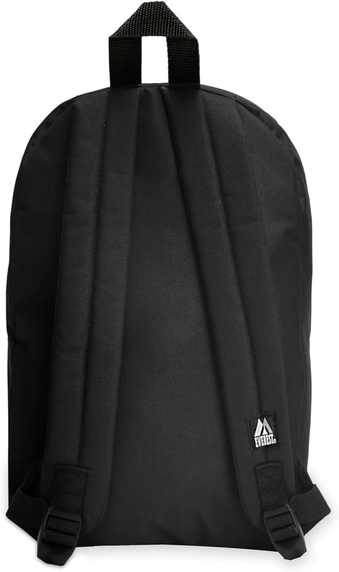 Everest Luggage Basic Backpack, Black, Medium