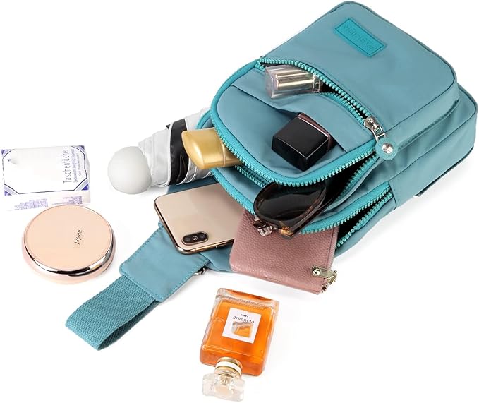 EVANCARY Small Sling Bag for Women Men, Sling Backpack Chest Daypack Crossbody Bag for Travel Outdoor Hiking