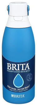 Brita Resolution Bottle, Premium Filtering Bottle Hard Sided 26oz, Marina Coral, Includes Brita Swag, 1 Count