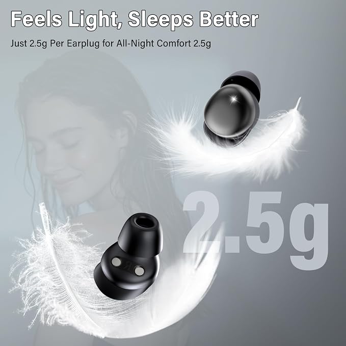 Sleep Earbuds Bluetooth 5.4 in Ear Buds for Sleeping, Sleep Headphones for Side Sleepers with Dual Modes, Sleep Timer, Alarm, 48H Wireless Earbuds for Sleeping, Sleep monitoring, App Customization