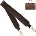 jiesinlov Vachetta Leather Straps Replacement Bag Shoulder Strap for Neverful Tote Handbag(W1.5in,L35.4in-Coffee)