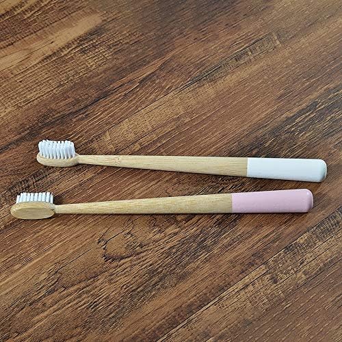 New 5-Pack Bristles Toothbrush Eco Friendly Tooth Brush Biodegradable