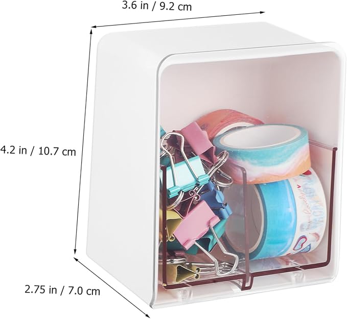Alipis 4pcs Cotton Swab Storage Box Elegant Double-compartment Makeup Holder for Cotton and Pads for Easy Access for Bathrooms and Bedrooms