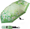 SY COMPACT Travel Umbrella - Windproof Automatic Compact Umbrella for Rain, Lightest 8-Rib, Small, Strong & Portable, Durable Grip, Fits Backpack & Car, Factory Direct (UV Available)
