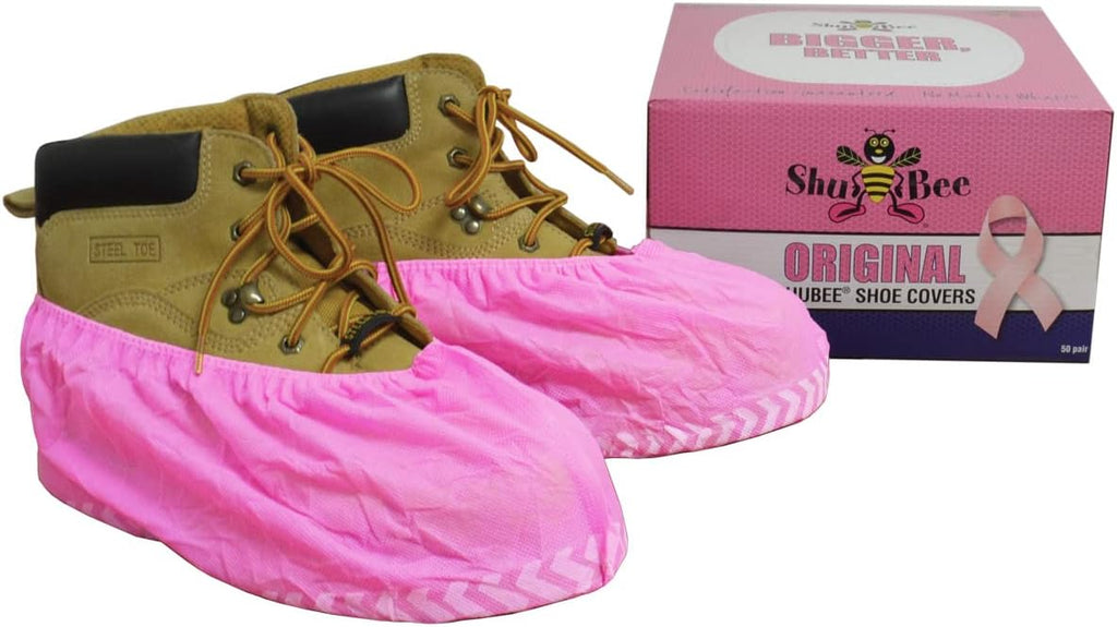 ShuBee Original Disposable, Extra-Large Boot and Shoe Covers, Thicker & Stronger, Durable Protection for Floors - 50 Pairs