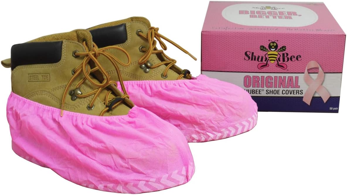 ShuBee Original Disposable, Extra-Large Boot and Shoe Covers, Thicker & Stronger, Durable Protection for Floors - 50 Pairs
