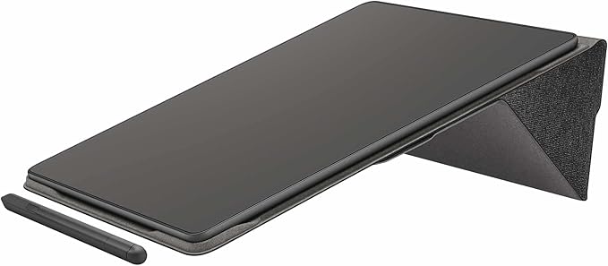 Amazon Kindle Scribe Fabric Folio Cover with Magnetic Attach, Sleek Protective Case - Black