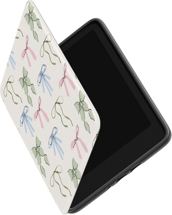 Casely Kindle Case | Whimsy Girlie | Pastel Bows | Compatible with 7” Kindle Colorsoft and 7” Kindle Paperwhite (12th Gen 2024 Models)