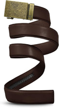 Mission Belt Men's Leather Ratchet Belt, 40mm Metal Collection