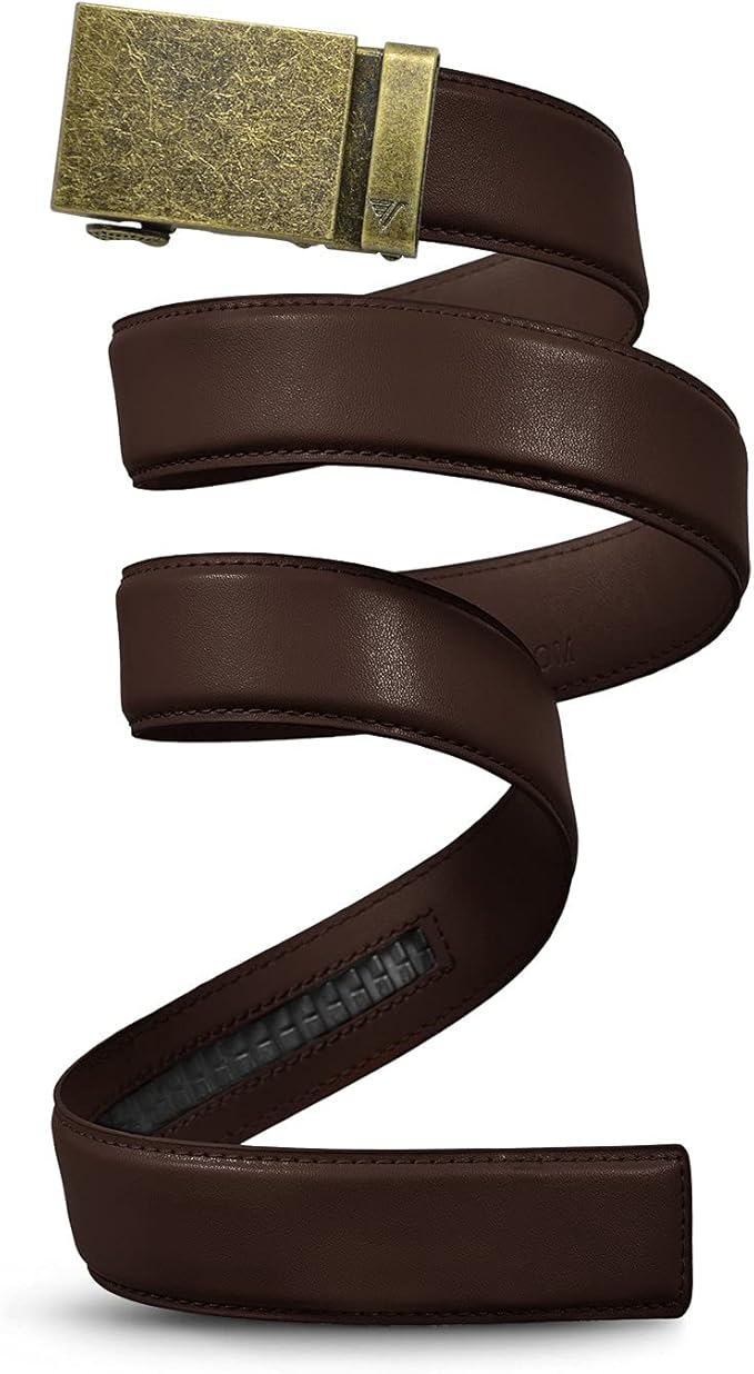 Mission Belt Men's Leather Ratchet Belt, 40mm Metal Collection