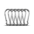 Large Carabiner Clip Hooks, 6pcs 4 inch Carabiners Heavy Duty, 304 Stainless Steel Spring Snap Hook Fits Camping Hanging Hiking Weight Lifting, Metal Clips for Rope or Chain