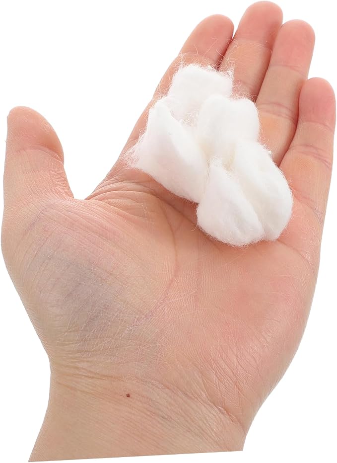 500g Soft Absorbent Cotton Balls Pure Cotton Nail Gel Polish Remover for Beauty Care