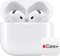 Apple AirPods 4 Wireless Earbuds, Bluetooth Headphones, with Active Noise Cancellation, Adaptive Audio, Transparency Mode, Personalized Spatial Audio, USB-C Charging Case with AppleCare+ (2 Years)