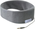 AcousticSheep SleepPhones Classic | Corded Headphones for Sleep, Travel, and More | The Original and Most Comfortable Headphones for Sleeping | Soft Gray - Fleece Fabric (Size S)