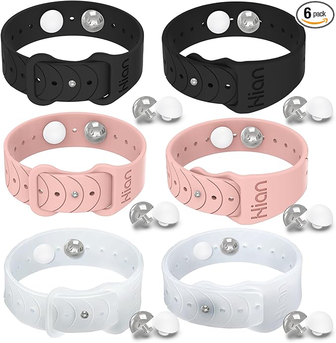 Motion Sickness Bracelets Wristband Sea Sickness for Adult Kids & Pregnant Women, Acupressure Anti Nausea Wristbands for Car Sea Air Cruise Travel Sickness, Relief Motion/Morning Sickness - 3 Pairs