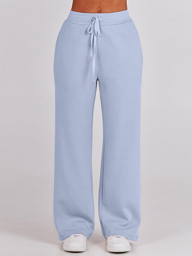 ANRABESS Women’s 2 Piece Outfits Half Zip Sweatshirt & Wide Leg Pants Airport Travel Lounge Matching Sets Sweatsuits Clothing