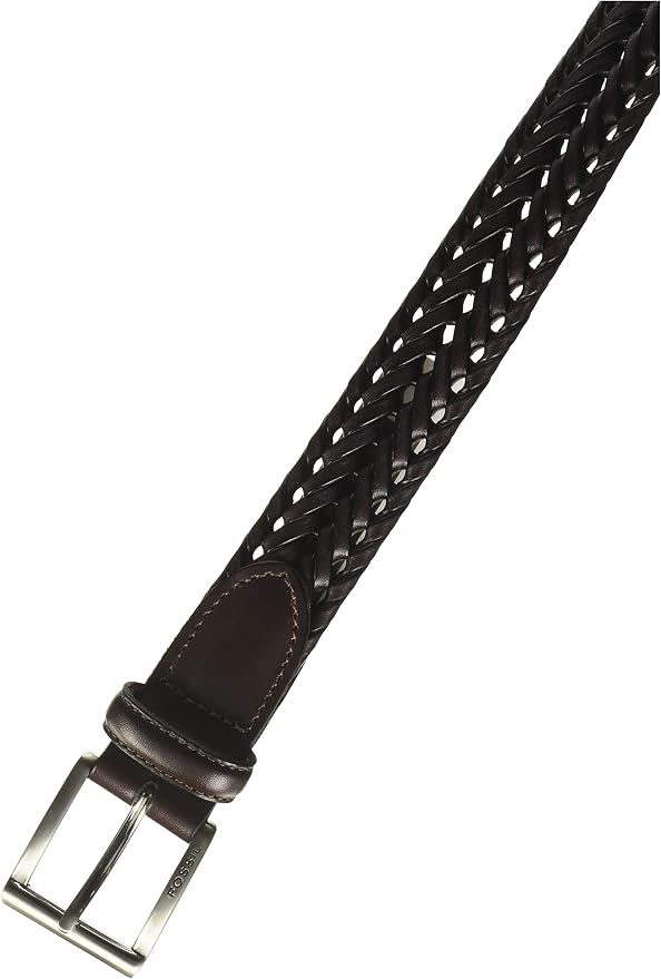 Fossil Brown Leather Belt for Men