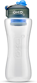 OKO H2O Purification Water Bottle with Advanced Filtration, Portable Water Filter Bottle for Travel, Hiking & On the Go, BPA-Free Reusable Bottle, Long Lasting 100 Gallon Filter, 33.8 Oz