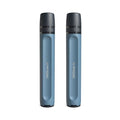 LifeStraw Peak Series - Personal Water Filter Straw for Backup Filtration, Emergency, Survival, and Ultralight Hydration, Mountain Blue, 2 Pack