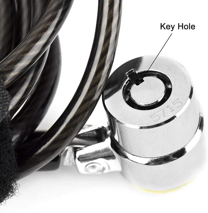 Laptop Cable Lock Hardware Security Cable Lock Anti Theft Combination Lock with Anchor Plate, Laptop-Computer-Security-Locks (5Pack)