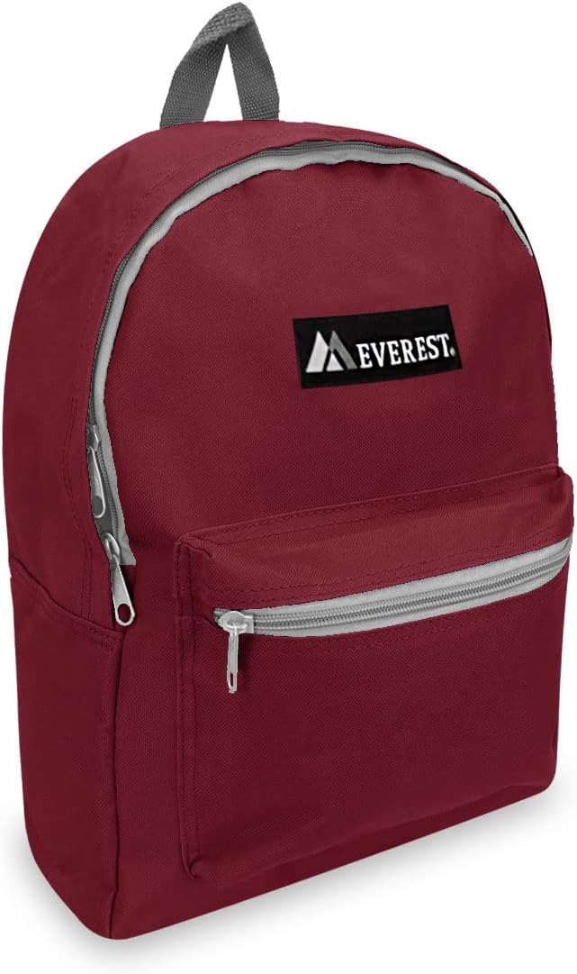 Everest Basic Backpack, Burgundy, One Size
