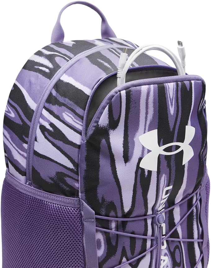 Under Armour Unisex Hustle Sport 6.0 Backpack, (536) Purple Crest/Purple Luxe/White, One Size Fits Most
