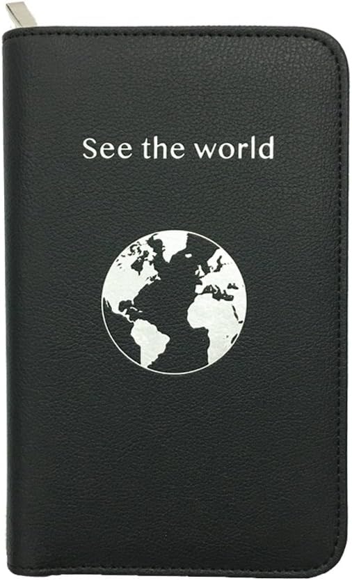 Phone Charging Passport Holder - Travel Wallet with Removable Power Bank holds money, cards, phone, travel docs- RFID Blocking - Compatible with All Phones - Travel Accessories
