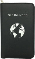 Phone Charging Passport Holder - Travel Wallet with Removable Power Bank holds money, cards, phone, travel docs- RFID Blocking - Compatible with All Phones - Travel Accessories