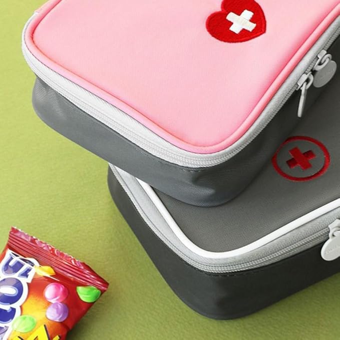 Pink Mini Outdoor First Aid Kit Bag Travel Portable Medicine Organizer Emergency Kit First Aid Kits
