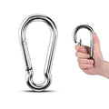 Large Carabiner Clip Hooks, 1pc 7 inch Carabiner Heavy Duty, 304 Stainless Steel Spring Snap Hook Fits Camping Hanging Hiking Weight Lifting, Metal Clips for Rope or Chain