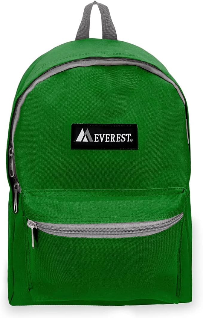 Everest Basic Backpack, Emerald Green, One Size