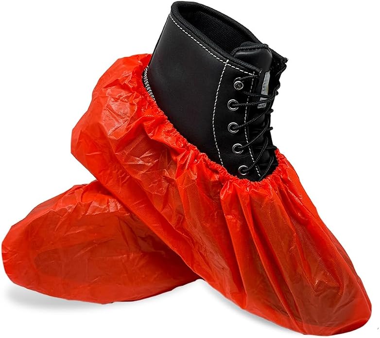 ShuBee Waterproof Shoe & Boot Covers Slip-Resistant Disposable for Plumbing Construction Floor Protection - 40 Pair