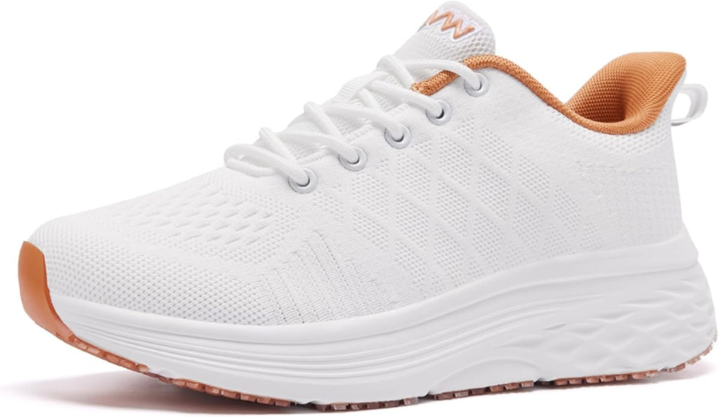 AVW Womens Non Slip Work Shoes Water Resistant Walking Sneakers Food Service Chef Kitchen Shoes
