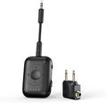 MEE audio Connect Air Pro Bluetooth Wireless Audio Transmitter & Receiver for AirPods or Bluetooth Headphones, 2-in-1 Adapter with Detachable Cable 3.5mm Aux Audio Jack for Airplanes, Auto, Gym, Black