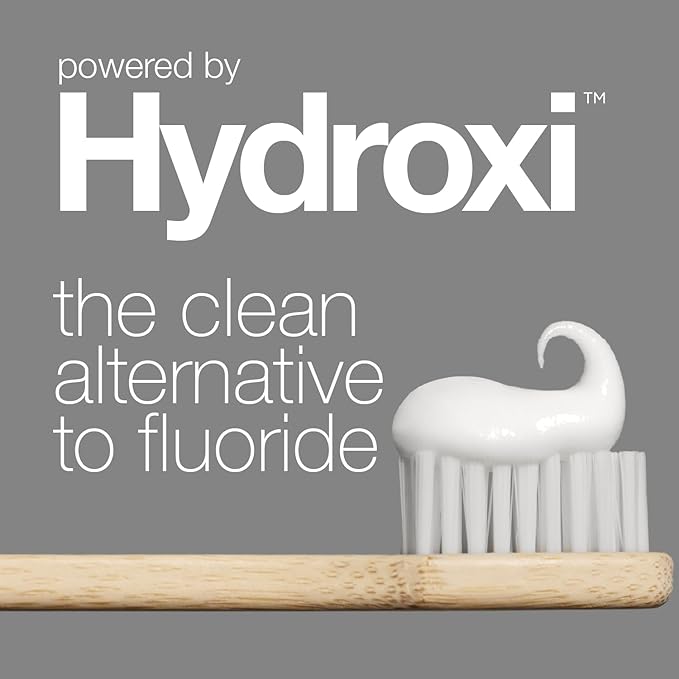 Davids Hydroxi Fluoride Free Nano Hydroxyapatite Toothpaste for Remineralizing, Sensitive Support, Whitening, Antiplaque, SLS Free, Natural Peppermint, Made in USA, 1.75oz (Travel Size)