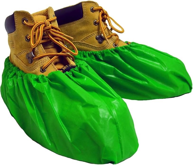 ShuBee Waterproof Shoe & Boot Covers Slip-Resistant Disposable for Plumbing Construction Floor Protection - 40 Pair