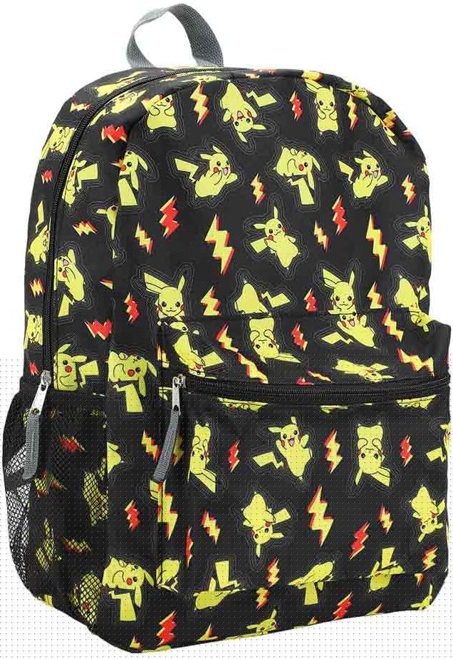 Bioworld Pokemon Pikachu All-Over Print 16" Backpack