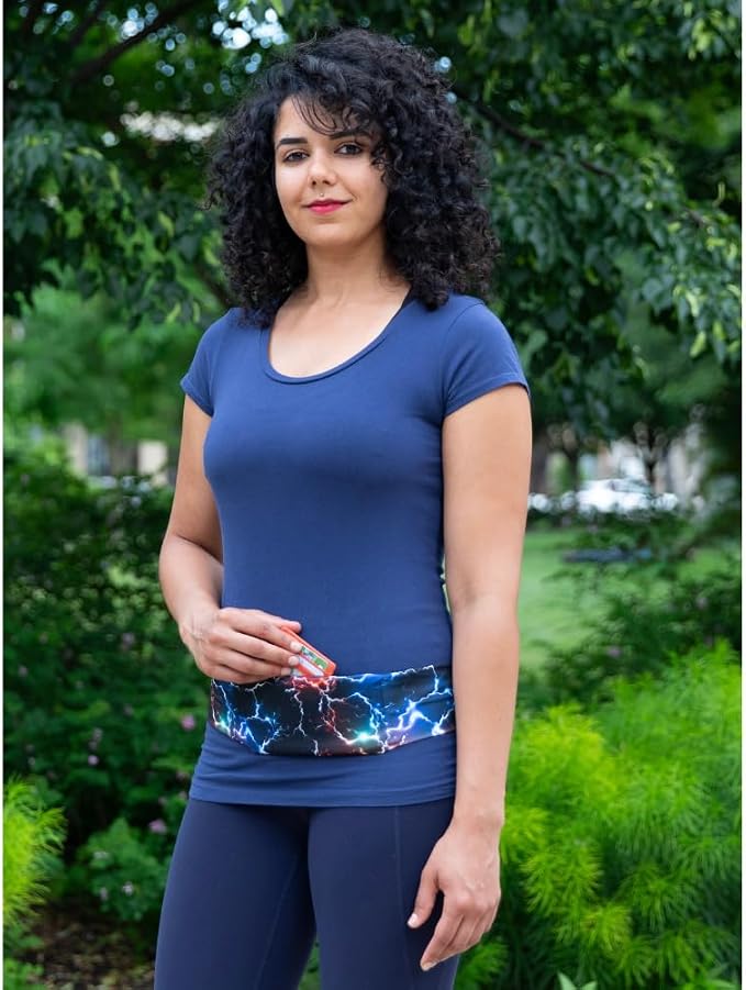 BANDI Running Belt for Women & Men – USA Made No-Bounce Adjustable Waist Pack & Secure Fanny Pack – Fits All Phones, Gels & Essentials – Zipper-Free, Medical Device Friendly