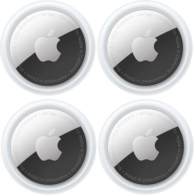 Apple AirTag Tracking Device, 4-Pack