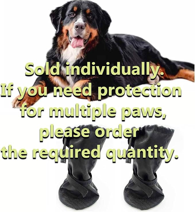 Waterproof Dog Paw Wound Recovery Boot Bandage Cover Protector, M, 1-Pack