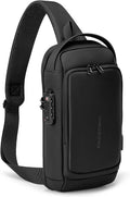 Kingsons Sling Crossbody Bag Anti-theft Chest Shoulder Backpack for Men Waterproof Minimalist Casual Daypack for Travel Gym