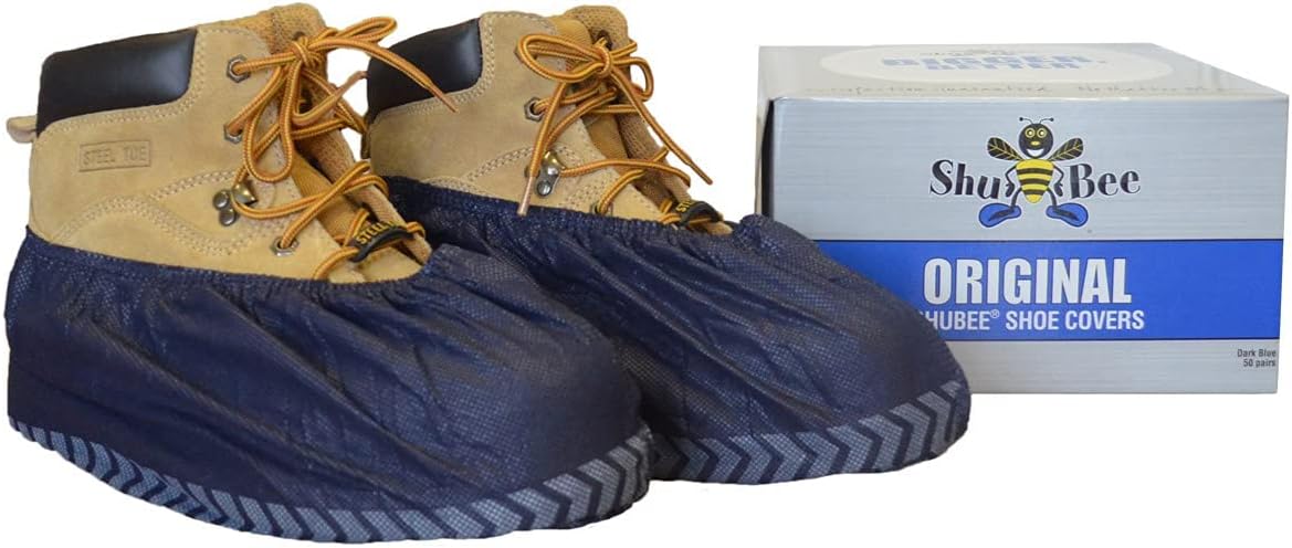 ShuBee Original Disposable, Extra-Large Boot and Shoe Covers, Thicker & Stronger, Durable Protection for Floors - 50 Pairs