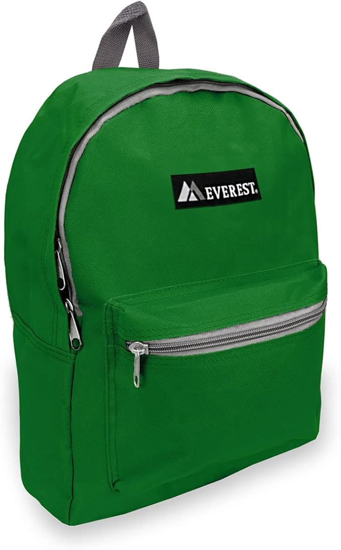 Everest Basic Backpack, Emerald Green, One Size