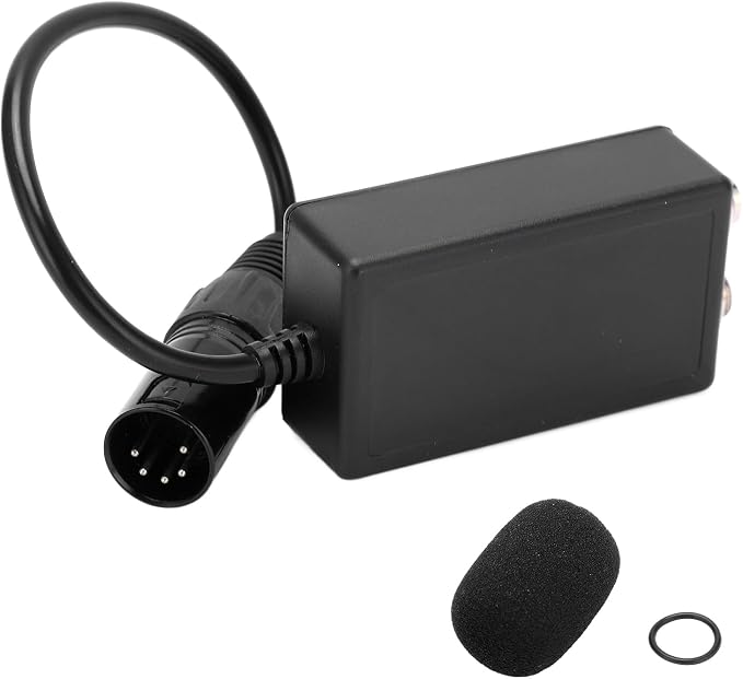 Aviation Headset Adapter GA Dual Plugs to XLR 5 Pin Male, General Aviation Headphone Extension Cable with O Rings and Mic Cover for Fixed Wing Aircraft Pilots