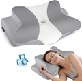 Cervical Neck Pillow for Pain Relief, Ergonomic Memory Foam Support Pillow | Orthopedic contour cervical pillow, made of premium cooling memory foam. Ideal for side, back & stomach sleepers
