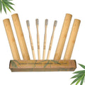 Bamboo Toothbrush & Travel Case Set – Eco-Friendly Oral Care with Soft Bristles – Sustainable & Portable Dental Hygiene Kit 2 Pack (4)