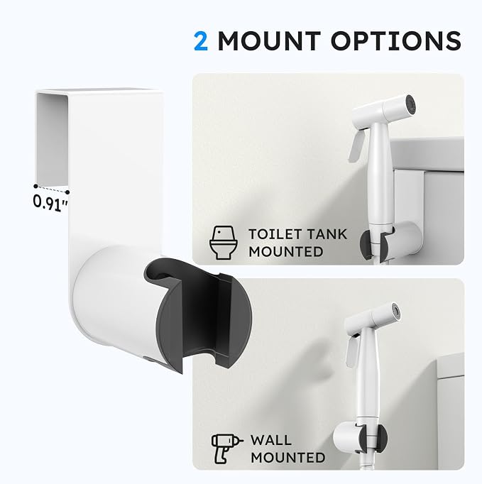Arofa Bright White Bidet Sprayer for Toilet, Handheld Jet Sprayer Adjustable Water Pressure Muslim Shower with Bidet Hose, Bidets Faucet for Existing Toilets Cloth Diaper Spray for Baby/Feminine Wash